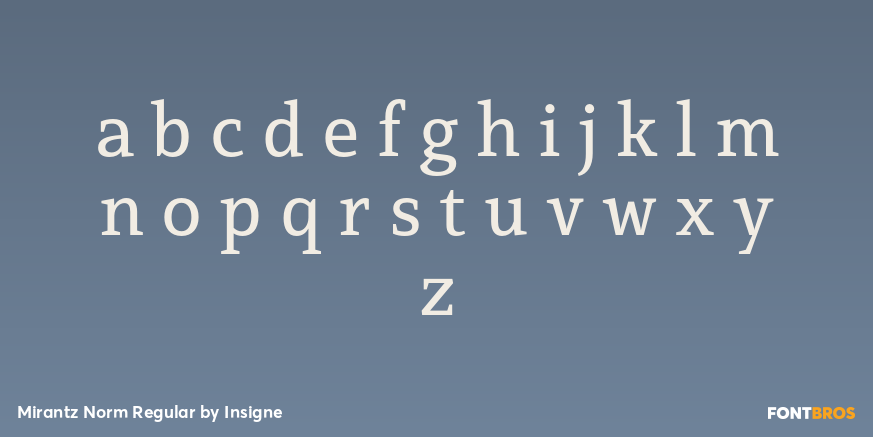Mirantz Norm Regular Font Poster #3