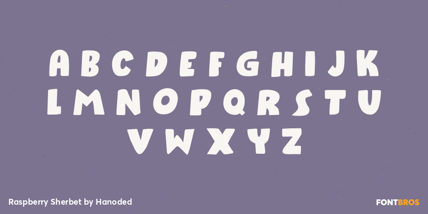 Raspberry Sherbet Font Poster #2