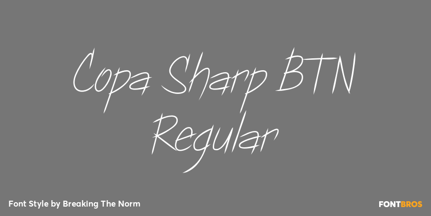 Copa Sharp BTN Regular Poster