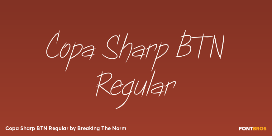 Copa Sharp BTN Regular Poster