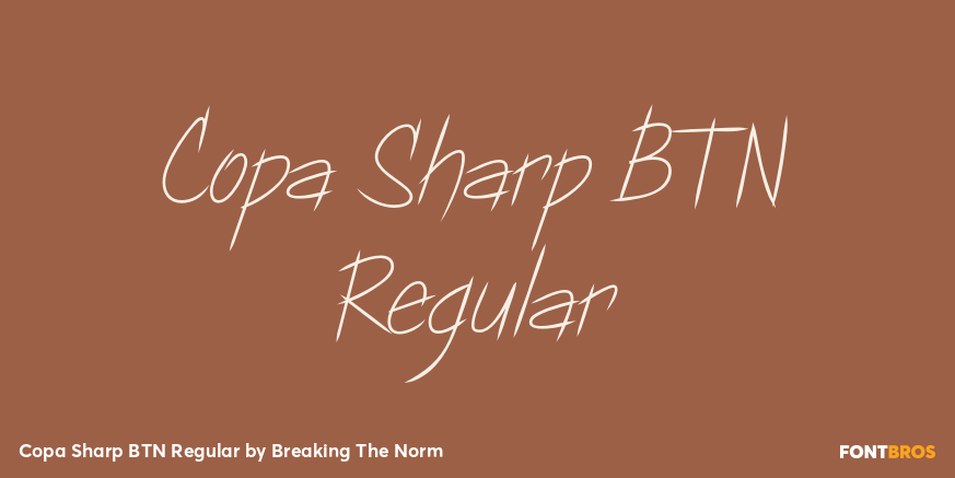 Copa Sharp BTN Regular Poster