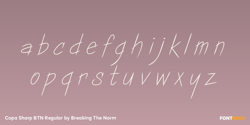 Copa Sharp BTN Regular Font Poster #3