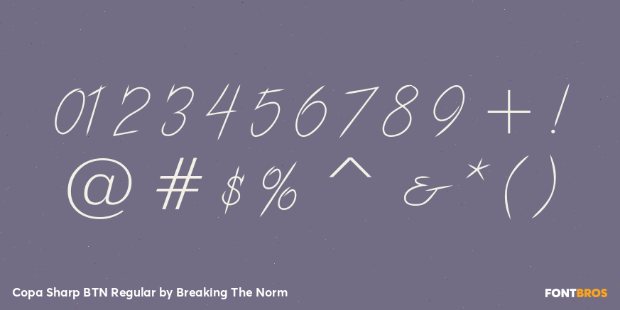 Copa Sharp BTN Regular Font Poster #4