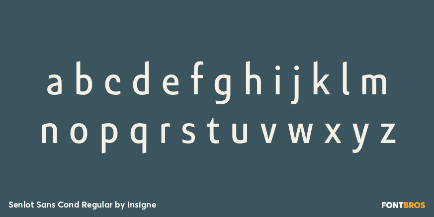 Senlot Sans Cond Regular Font Poster #3