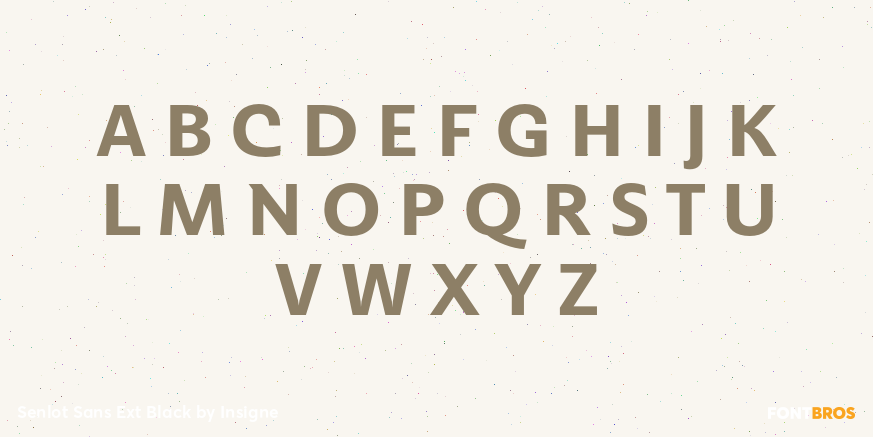 Senlot Sans Ext Black Font Poster #2