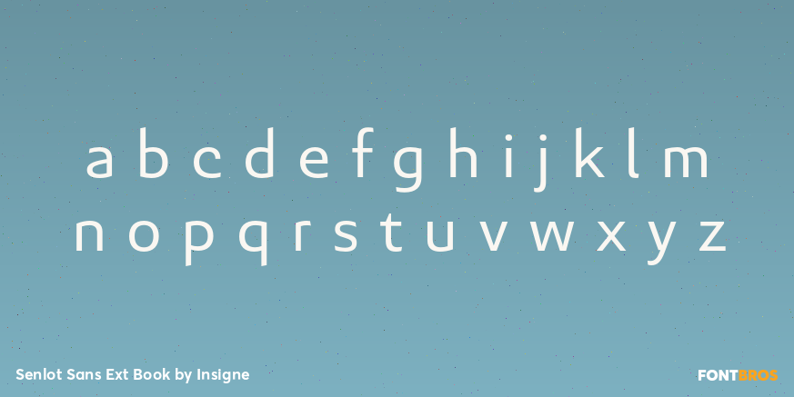 Senlot Sans Ext Book Font Poster #3