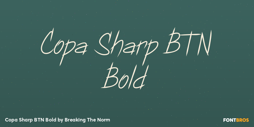 Copa Sharp BTN Bold Font Poster #1