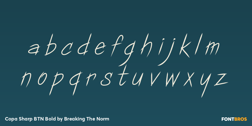 Copa Sharp BTN Bold Font Poster #3