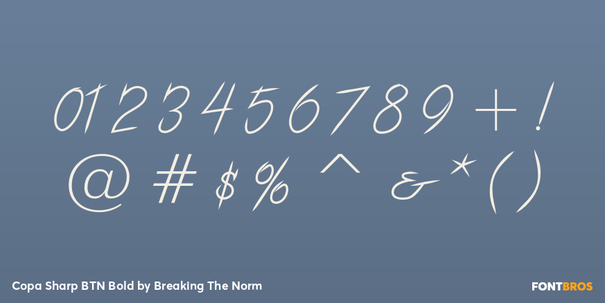 Copa Sharp BTN Bold Font Poster #4