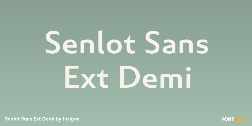 Senlot Sans Ext Demi Font Poster #1