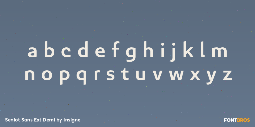 Senlot Sans Ext Demi Font Poster #3