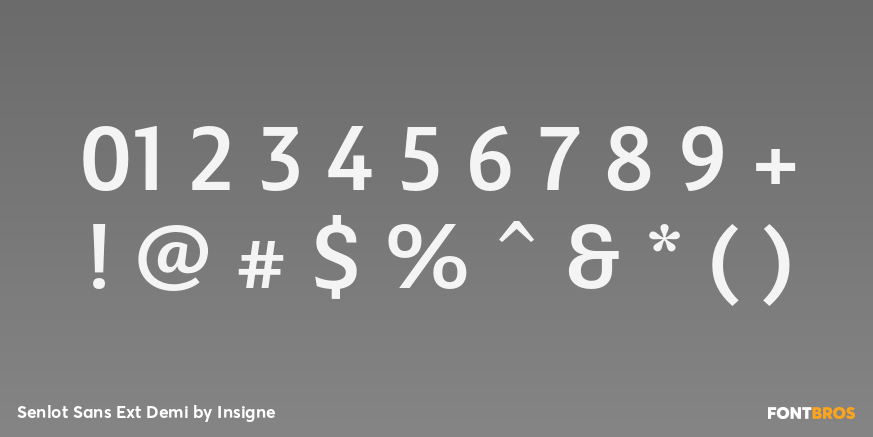 Senlot Sans Ext Demi Font Poster #4