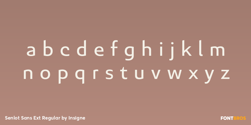 Senlot Sans Ext Regular Font Poster #3