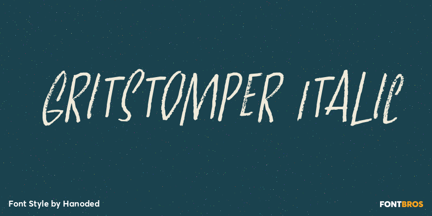 Gritstomper Italic Poster
