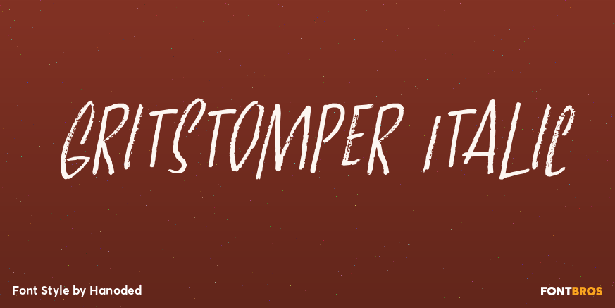 Gritstomper Italic Poster