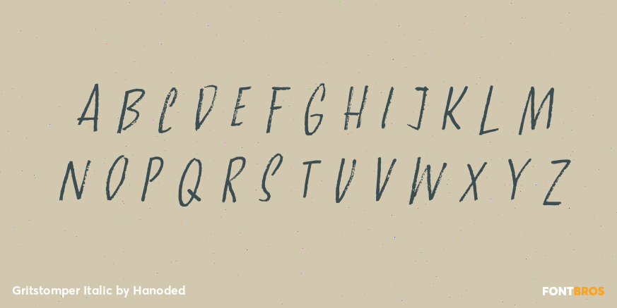 Gritstomper Italic Font Poster #3