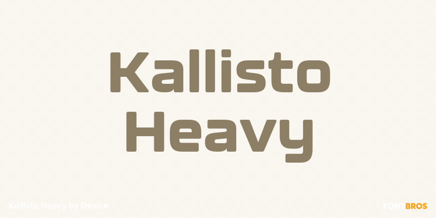 Kallisto Heavy Font Poster #1