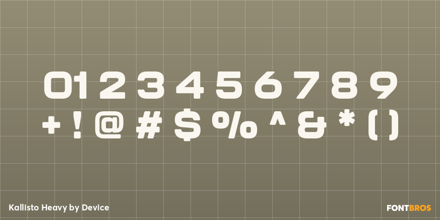 Kallisto Heavy Font Poster #4