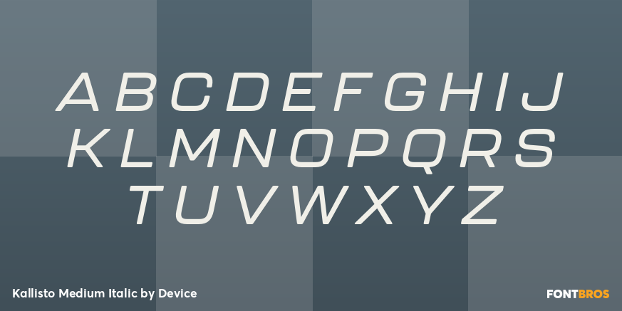 Kallisto Medium Italic Font Poster #2