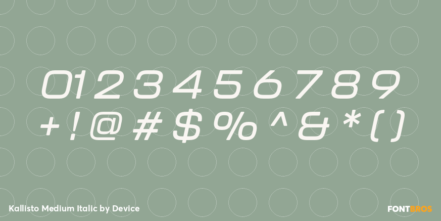 Kallisto Medium Italic Font Poster #4