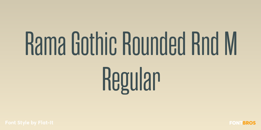 Rama Gothic Rounded Rnd M Regular Font Poster #1