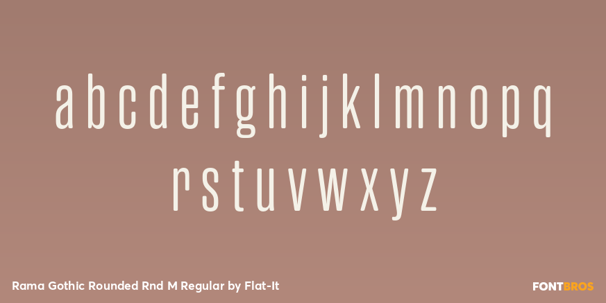 Rama Gothic Rounded Rnd M Regular Font Poster #3