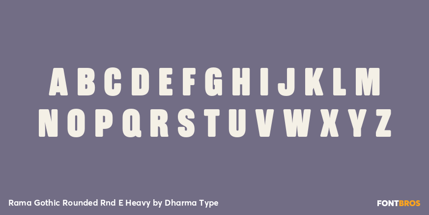 Rama Gothic Rounded Rnd E Heavy Font Poster #2