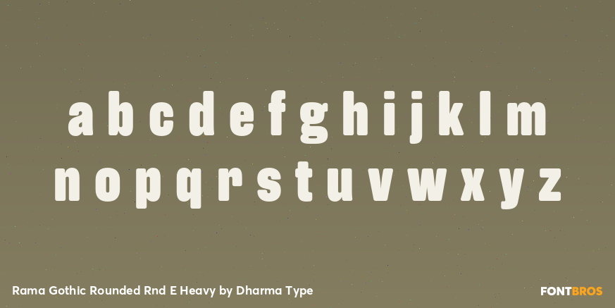 Rama Gothic Rounded Rnd E Heavy Font Poster #3
