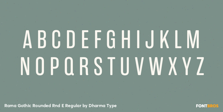 Rama Gothic Rounded Rnd E Regular Font Poster #2