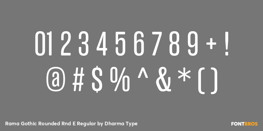 Rama Gothic Rounded Rnd E Regular Font Poster #4