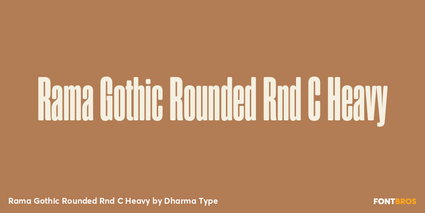 Rama Gothic Rounded Rnd C Heavy Font Poster #1