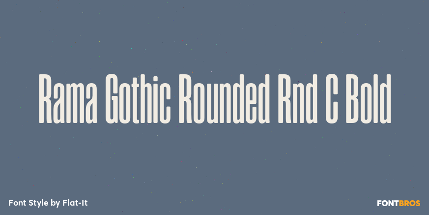 Rama Gothic Rounded Rnd C Bold Font Poster #1
