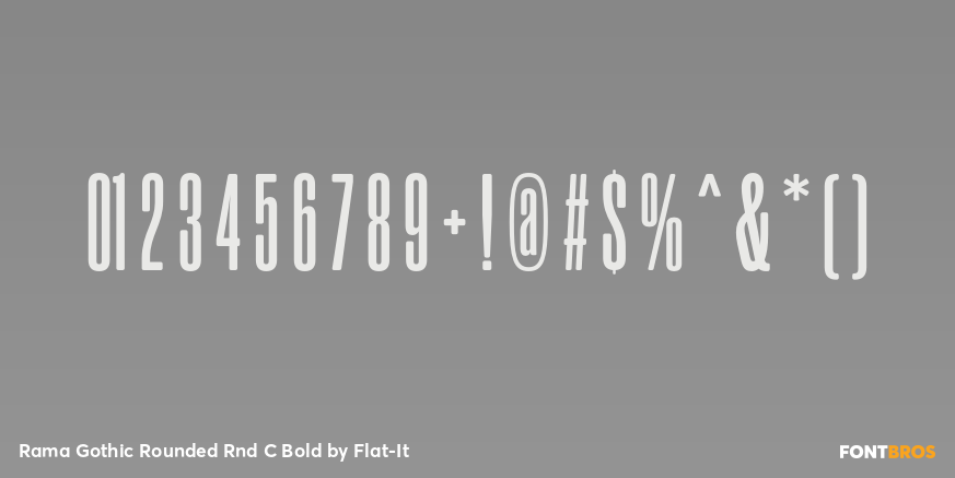Rama Gothic Rounded Rnd C Bold Font Poster #1