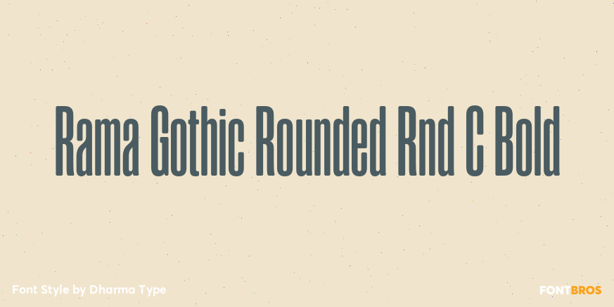 Rama Gothic Rounded Rnd C Bold Font Poster #1