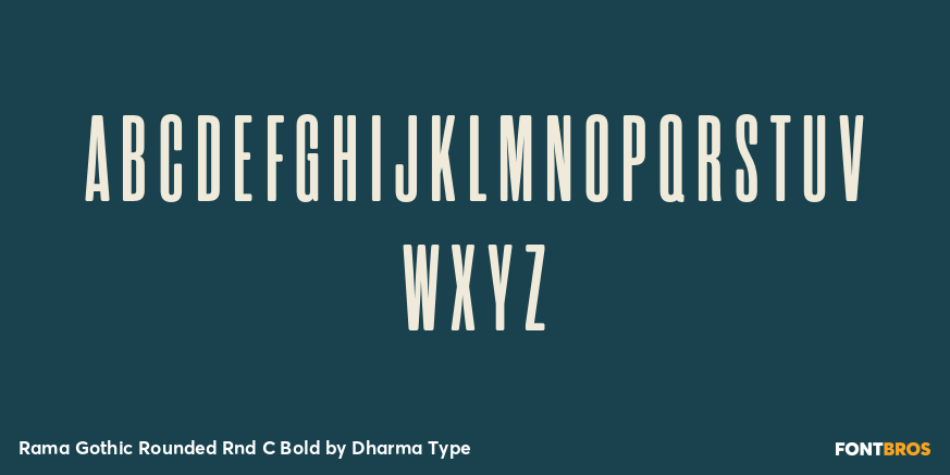 Rama Gothic Rounded Rnd C Bold Font Poster #2