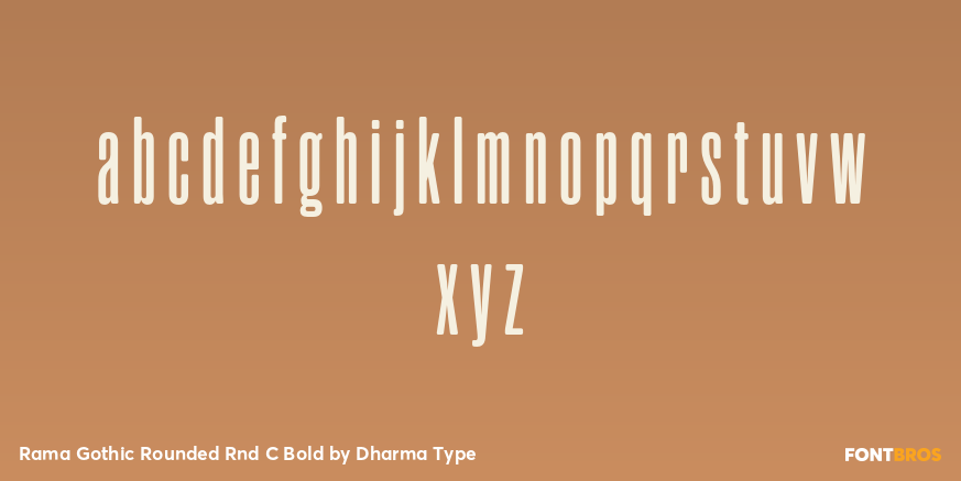 Rama Gothic Rounded Rnd C Bold Font Poster #3