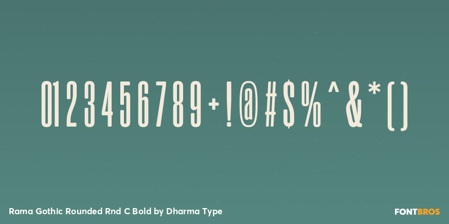 Rama Gothic Rounded Rnd C Bold Font Poster #4