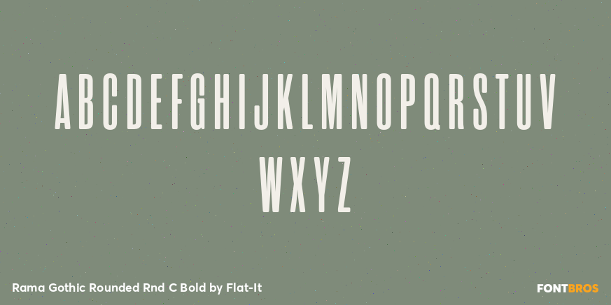 Rama Gothic Rounded Rnd C Bold Font Poster #1