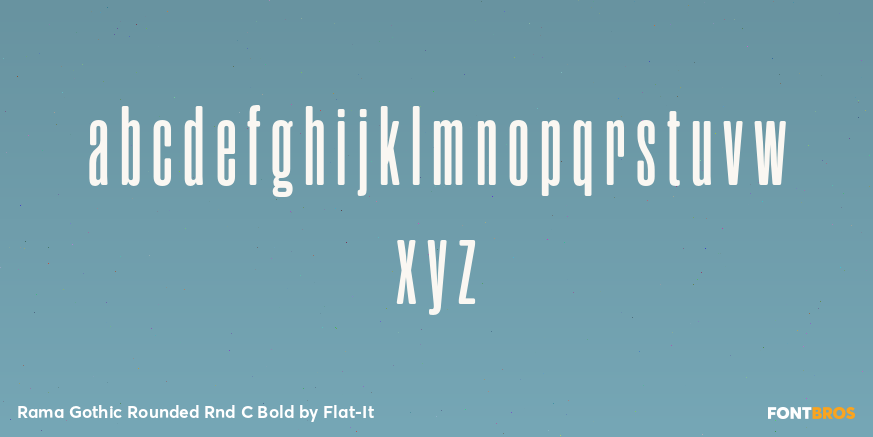 Rama Gothic Rounded Rnd C Bold Font Poster #1