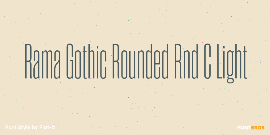 Rama Gothic Rounded Rnd C Light Font Poster #1