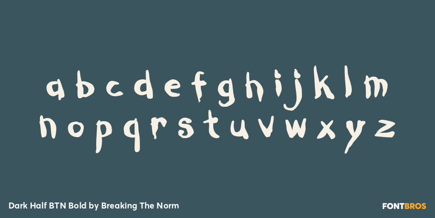 Dark Half BTN Bold Font Poster #3