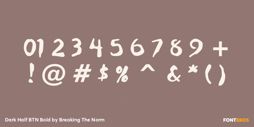 Dark Half BTN Bold Font Poster #4