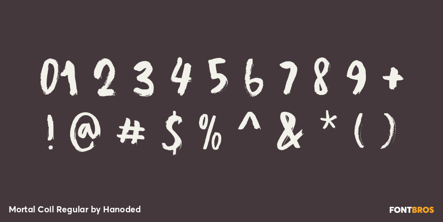 Mortal Coil Regular Font Poster #4