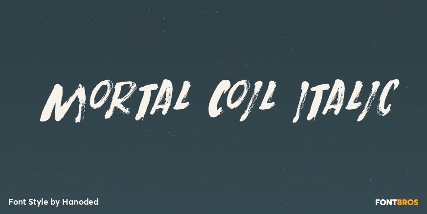 Mortal Coil Italic Poster