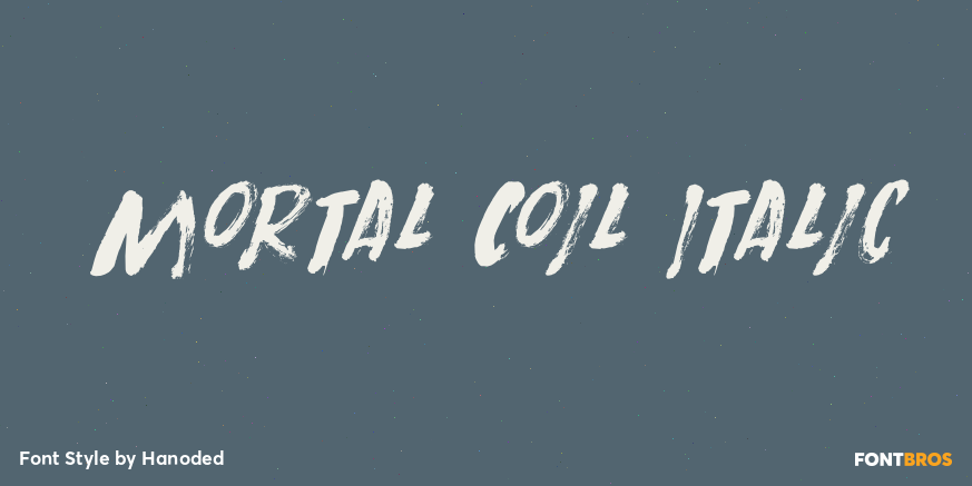 Mortal Coil Italic Poster