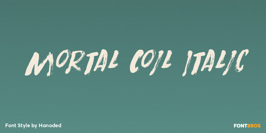 Mortal Coil Italic Poster