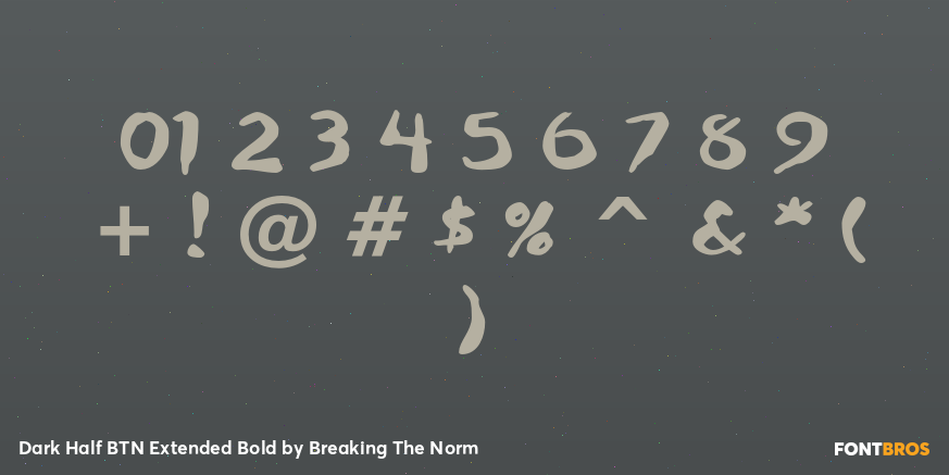 Dark Half BTN Extended Bold Font Poster #4