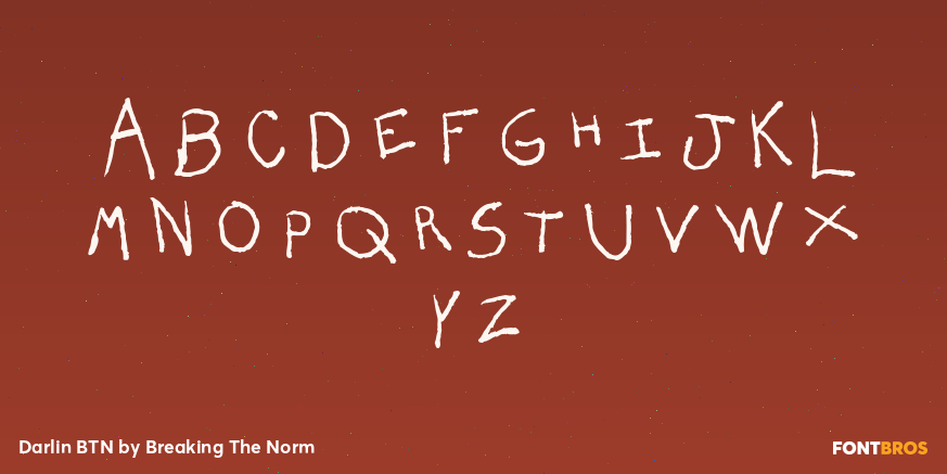 Darlin BTN Font Poster #2