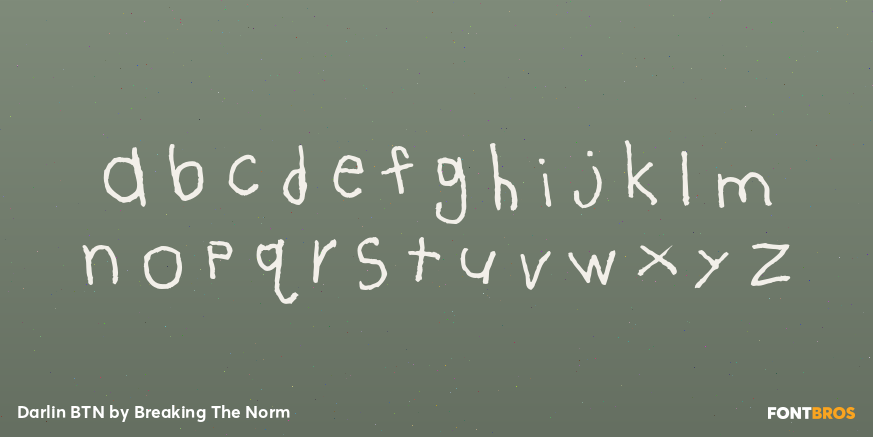 Darlin BTN Font Poster #3