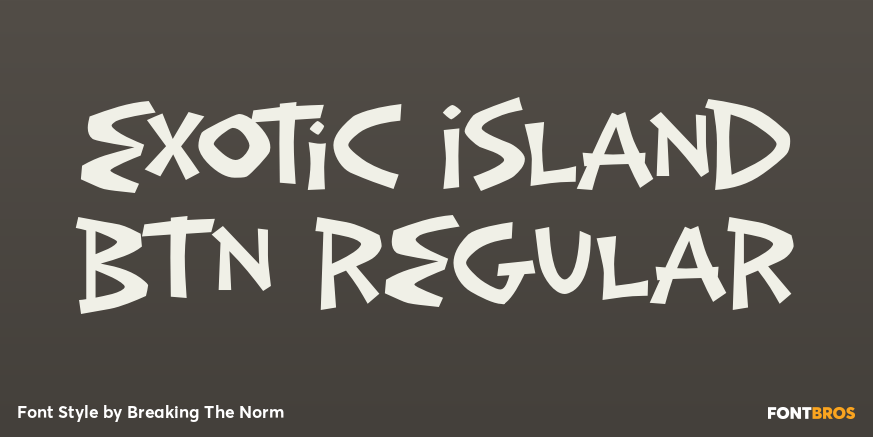 Exotic Island BTN Regular Poster